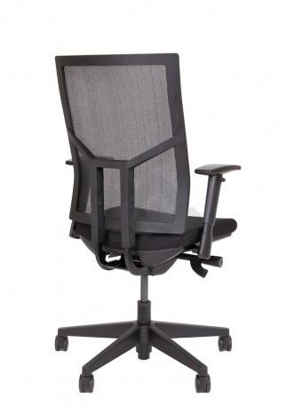 987SZ Bureaustoel zwart stof/zwart mesh 